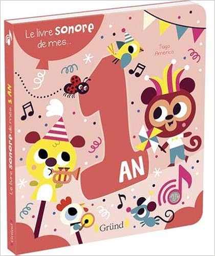 Le livre sonore de mes 1 an – Livre sonore avec 6 puces – À partir de 1 an Livres,Livres pour enfants,Jeux, arts et création