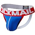 JOCKMAIL Mens Jockstrap Underwear Wide Belt Athletic Supporter Mens Thongs Sport Underwear Jock Strap