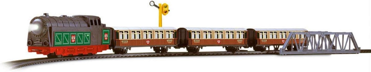 450_tren Trans-Siberian Express Metal Electric Train with Light and Accessories - Image 4