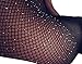 SurBepo Women Fishnet Hollow Out Knitted Patterned Thick Warm Stockings Tights Vertical Strips Pantyhose For Female(C-Black, One Size)