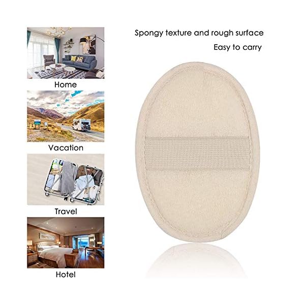 Natural Loofahs Sponge, 2Pcs Soft Exfoliating Bathing Shower Loofah Scrubber Brush for Men and Women for Hot Spring Bath…