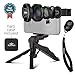 Camera Lens Kit by Coral Entertainments| Professional CPL, Macro & Wide Angle Lenses | Multi-use tripod & Selfie Remote Control | For iPhone, Samsung Galaxy, iPads Tablets | Hard Case & Universal Clip