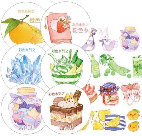 28mm Wide Color Series Kawaii Delicious Food Washi Tape DIY Scrapbooking Sticker Label Masking Tape School Office Supply Escolar (1)