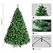 amzdeal Christmas Tree 7.5FT Xmas Tree Spruce Artificial Christmas Tree Full Fake Tree with Stable Stand Base 1346 Branch Tips Easy to Assembly, Green