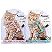 Niteangel 2-Pack of Adjustable Cat Harness & Leash (Pink & Green)
