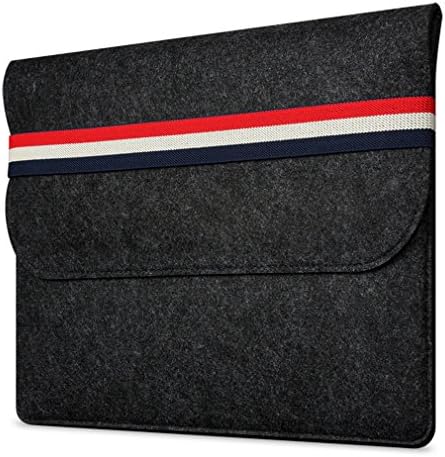 TOUTOULER New Wool Felt Soft Sleeve Bag Case Book Air Pro Retina 11 12 13 15 Laptop Anti-Scratch Cover Black New pro 15 A1707