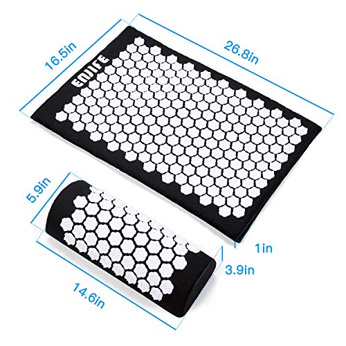 ENJIFE Acupressure Mat Pillow Set Lotus Massage Cushion Set Full Body