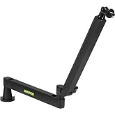 Shure by Gator Deluxe Low-Profile Desktop Mic Boom Arm (SH-BROADCAST2) | Fully Adjustable, Low-profile boom arm provides a clear view for podcasts and streaming. Compatible with MV7, SM7B &amp; More