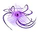 Fascinator Hat with Headband for Women Lady Deep Purple