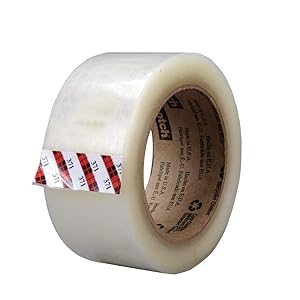 Scotch 371 Industrial-Grade Packing Tape, Clear, 48 mm x 100 m, High Performance Sealing Tape for Medium-Duty Commercial Box and Carton Sealing, Moving, Packaging and Shipping, 36 Pack