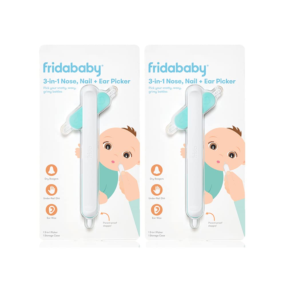 Photo 1 of Frida Baby 3-in-1 Nose, Nail + Ear Picker [2 Count] by Frida Baby The Makers of NoseFrida The SnotSucker, Safely Clean Baby's Boogers, Ear Wax & More