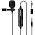 Lavalier Microphone, MAONO AU100 Hands Free Clip-on Lapel Mic with Omnidirectional Condenser for Podcast, Recording, DSLR,Camera, Smartphone, PC,Laptop (236 in)