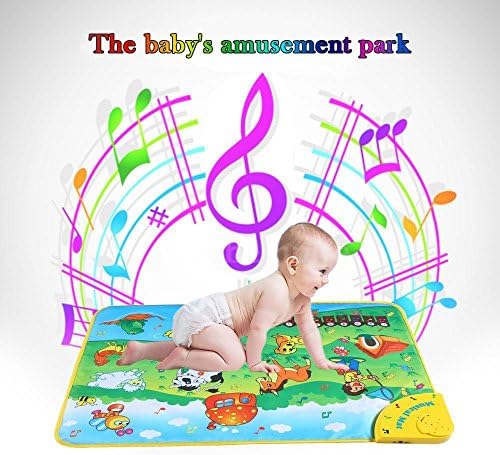 Musical Learning Farm Flash Music Carpet Blanket Touch Toy for Baby Kids B6C3, environmental-protection materials, no pollution and non-toxic.