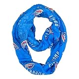 NBA Oklahoma City Thunder Sheer Infinity Scarf, One Size, Blue