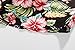 SSLR Men's Hawaiian Style Button Down Short Sleeve Causal Shirts (Large, Red Hibiscus)