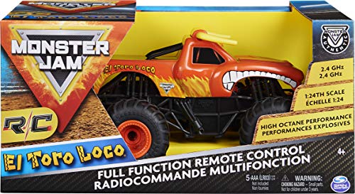 Monster Jam, offizieller Ferngesteuerter Monster Truck EL Toro Loco, Maßstab 1:24, 2,4GHz, für Kinder – Bild 3