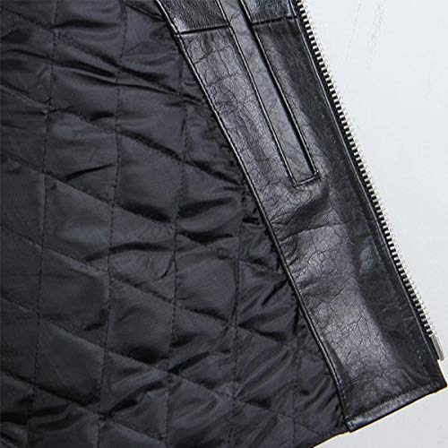 Xelement B7100 'Classic' Men's Black TOP GRADE Leather Motorcycle Biker