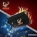 Vemingo Fireproof Document Bag Anti-Irritation Silicone Coated Fire Water Resistant Money Bag Fireproof Safe Storage 15.8