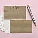 Recipe Cards - Size 3x5 - Small Kraft Brown Lined Kitchen Note Card for Recipe Box - Set of 50
