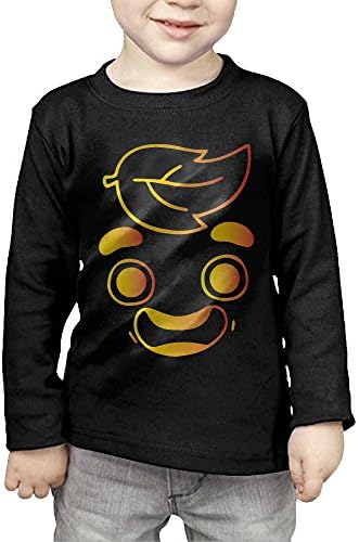Toddler's Gold Guava Juice Face Long Sleeve T-shirt 2 Toddler Black
