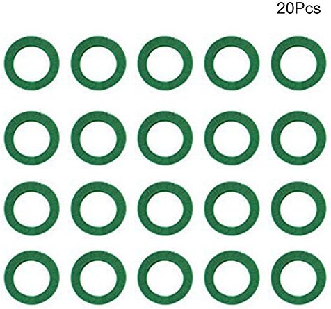 Key Identification Cap 20/24/32pcs Bicycle Keyrings Elastic Key Cover for Car Round Tags Silicone Identifier Multi Colors Motorcycle(20pcsGreen)