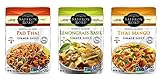 Saffron Road Authentic Thai Recipe Simmer Sauce 3 Flavor Variety Bundle, (1) each: Pad Thai, Lemongrass Basil, Thai Mango (7 Ounces)
