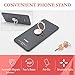 Finger ring holder for back of cell phone. [2 pcs + 3 Car mount hooks] SALEX 360° rotation universal metal loop hand grip stand with mirror and cat ears fits for Magnetic Mount [Gold+Rose Gold/Pink]