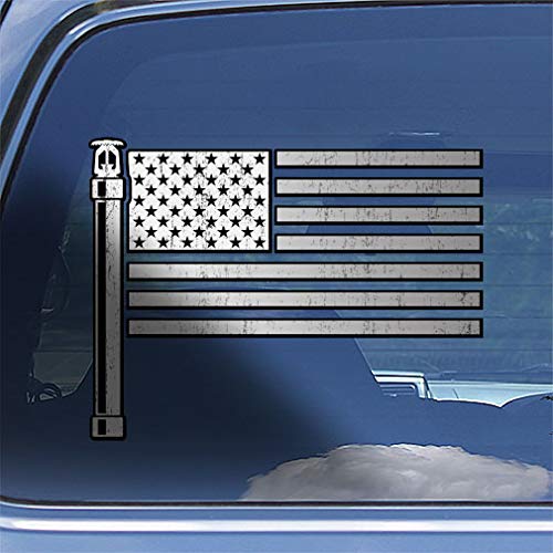 American Flag Sprinkler Fitter Decal Sticker - Thumbnail 3
