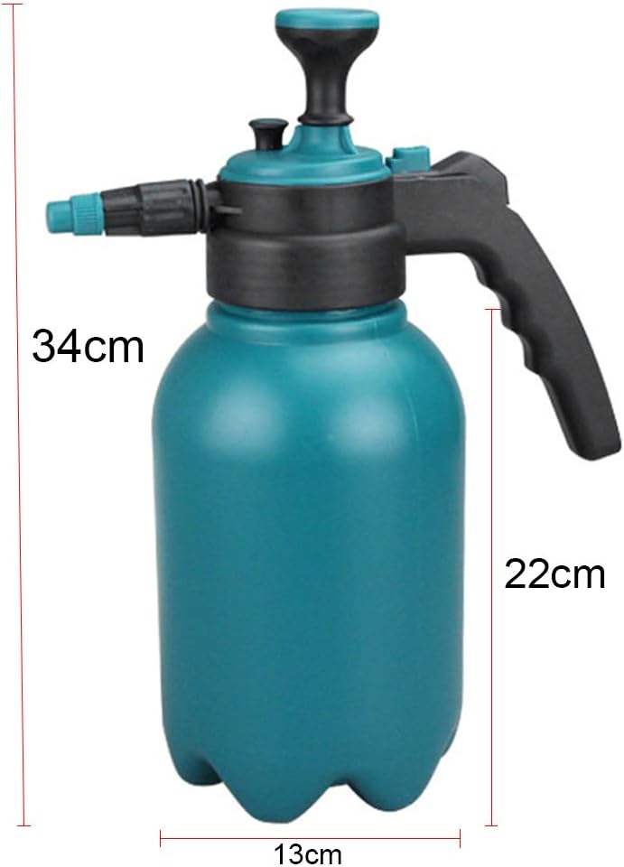 YJZQ 2L Garden Pressure Sprayer Adjustable Manual Copper Nozzle Head Garden Sprayer Hand Held Water Spray Bottle for Yard Lawn Spray Weeds Plants Flowers Watering and Home Cleaning - Image 4