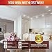 OSTWIN (12 Pack) 6 Inch LED Retrofit Gimbal Downlight, Adjustable Recessed Ceiling Light, Dimmable, Can Installation, 15W (120W Replace.), 1250 Lm, 4000K (Bright White), ETL Listed