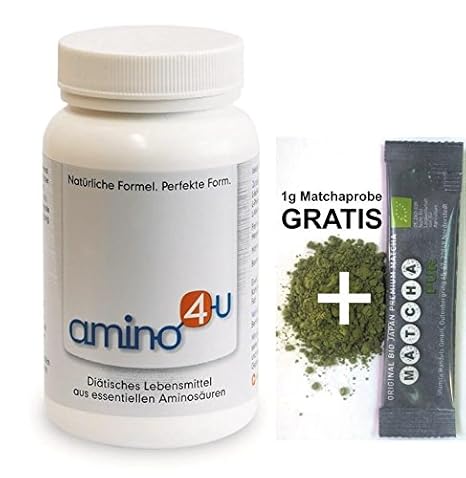 amino4u 120 Presslinge (120g) + 1g Matchaprobe GRATIS