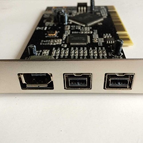 JXSZ PCI 32bit 3 Ports 2X 1394B+1x 1394A Firewire 800/400 Adapter Card TI Chip with Cable