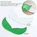 OULII Green Mustache Beard Self Adhesive Fake Mustache Costume St. Patrick's Day Accessories for Party Supplies 48 PCS