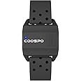 COOSPO Bluetooth Heart Rate Monitor Armband ANT+ Heart Rate Monitor Rechargeable HRM Sensor for Peloton Garmin Polar Wahoo Strava DDP Yoga (One More Free Armband)
