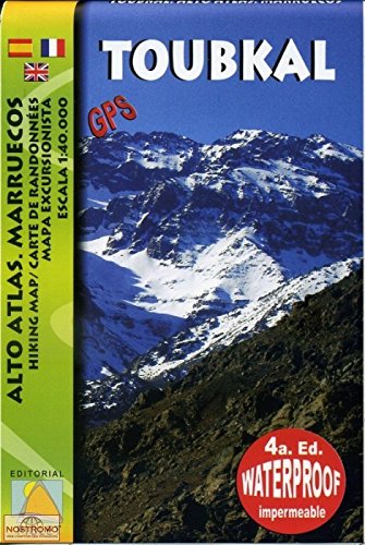 Mapa Toubkal Alto Atlas Marruecos 1 Vv Amazon Fr Livres