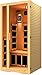 JNH Lifestyles Joyous 1 Person Low EMF Far Infrared Sauna in Canadian Hemlock Wood