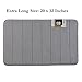 Docbear Bathroom Rugs Coral Velvet Memory Foam Bathroom Mats Non Slip Bath Mat,20 x 32 Inch,Gray