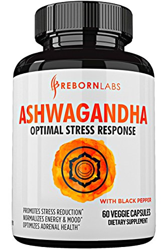 Pure ashwagandha capsules 1300mg for fast stress relief…