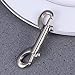 LIOOBO 5pcs Double Ended Bolt Snap Hook Zinc Alloy Double End Scuba Diving Clips for Water Bucket Dog Leash Pet Feed Bucket Hammock Horse Tack (Silver)