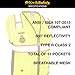 KwikSafety - Charlotte, NC - BIG KAHUNA Safety Vest [11 Pockets] Class 2 ANSI OSHA Reflective Vest Durable High Visibility Vest Construction Safety Vest for Men Industrial Work Gear/Yellow Medium