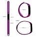 Fitness Tracker, MoreFit Slim Touch Screen Activity Health Tracker Wearable Pedometer Smart Wristband, Black/ Purple