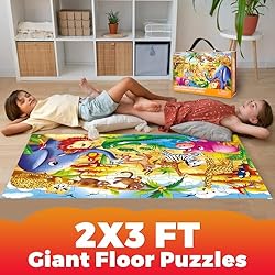 QUOKKA Giant Floor Puzzles for Kids Ages 3-5 - 2x3