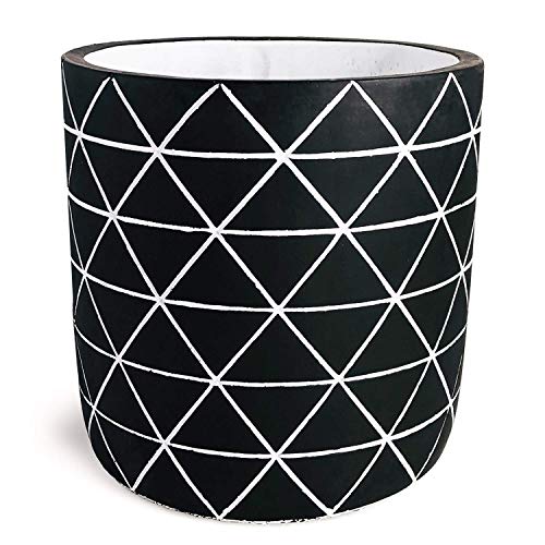 GEPEGE Cement Succulent Planter 6 Inch Flower Pot, Concrete Modern Planter - Thumbnail 7
