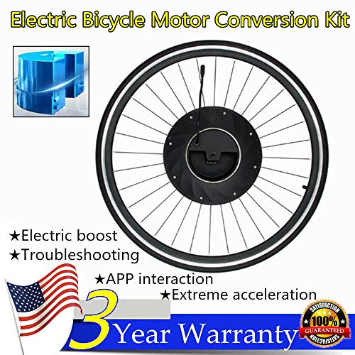 SHZICMY Electric Bicycle Motor Conversion Kit Electric Bicycle Front Wheel Conversion Kit Ebike Hub Motor E-Bike Conversion Kit Cycling Motor 36V for 26 Inch Front Wheel (US Stock) - Thumbnail 2