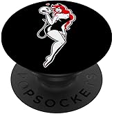 Pretty Girl Devil Pin-up Girl Traditional Flash PopSockets Adhesive PopGrip