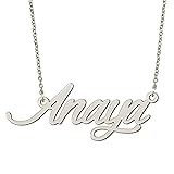 BYBWBL Anaya Name Pendant Necklace Silver Color