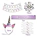 Unicorn Birthday Party Supplies And Decorations Kit – Magical Party Favors For Girls Birthdays with Gold Unicorn Themed Headband, Birthday Banner, Birthday Girl Sash, Bracelet Kit, Keychains