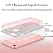 Truecore （2 Pack Glass Film+Case） iPhone 6 6s 4.7 Inch Case Kits, Fashion Luxury Protective Hybrid Beauty Crystal Rhinestone Sparkle Glitter Hard Diamond Case Cover for iPhone 6s/6 (3-Layer) (Pink)