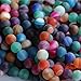 MJDCB AAAA Round Natural Stone Beads Matte Frosted Colorful Stripe Sardonyx Agate Loose Beads for Bracelet Necklace Jewelry Making (8mm)