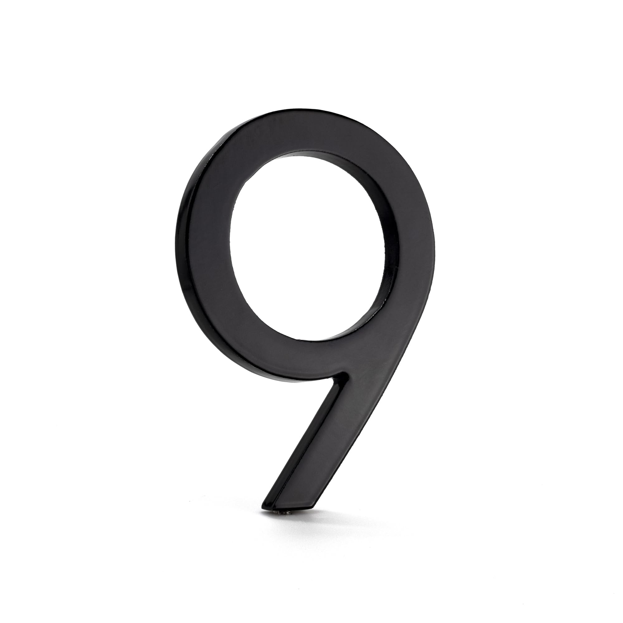 Montague Metal Products MHN-10-F-BK1-9 Solid Aluminum Modern Floating Address House Numbers, 10", Powder Coated Black